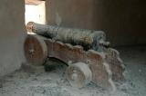 Old dirty cannon in Bukha Fort