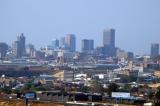 View of downtown Johannesburg from the ferris wheel of Gold Reef City