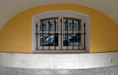 window with bars