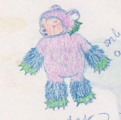 MerBear idea - colored pencil