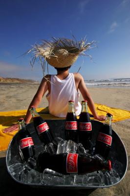 Coke on the beach