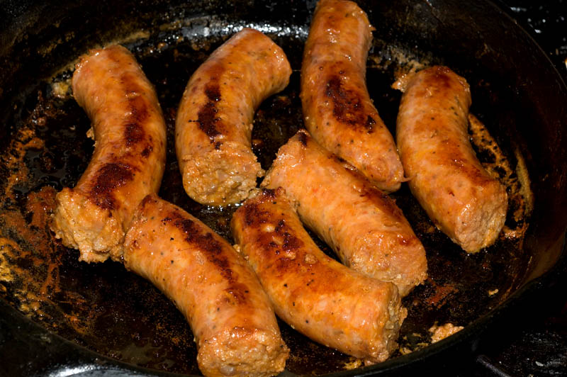 browning sausages