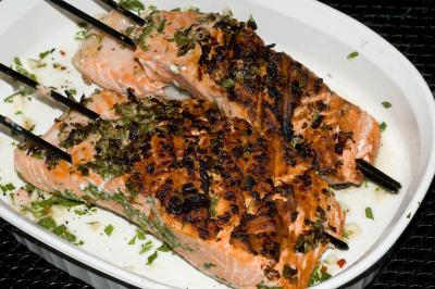 grilled salmon