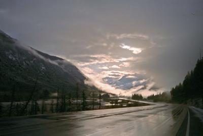 the sun breaks through