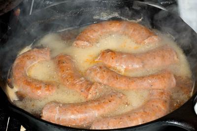 parboiling sausage
