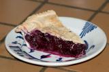 slice o blueberry pie