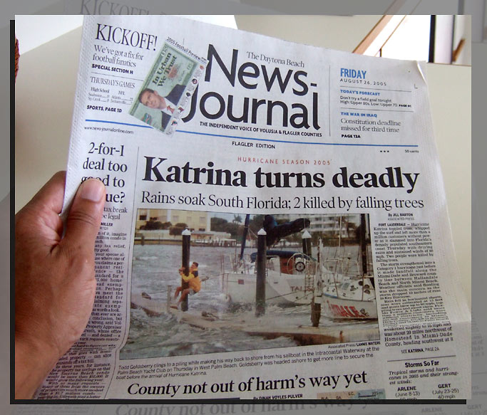 August 26, 2005<BR>News Journal