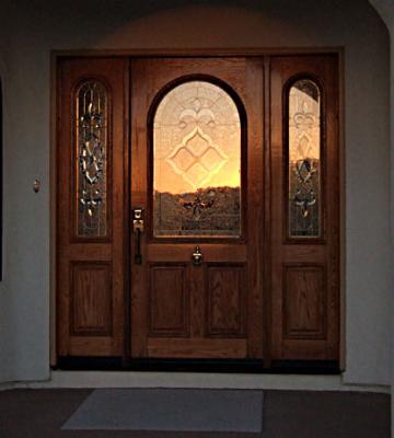 Sunset on Front Door