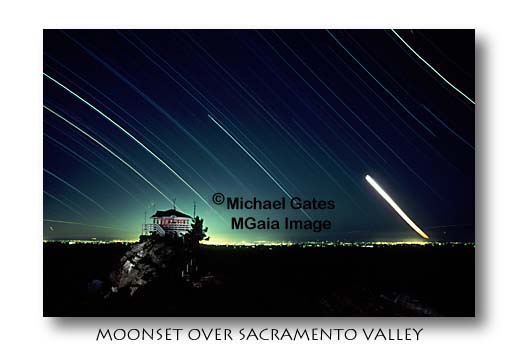 Moonset over Sacramento...Duncan Peak