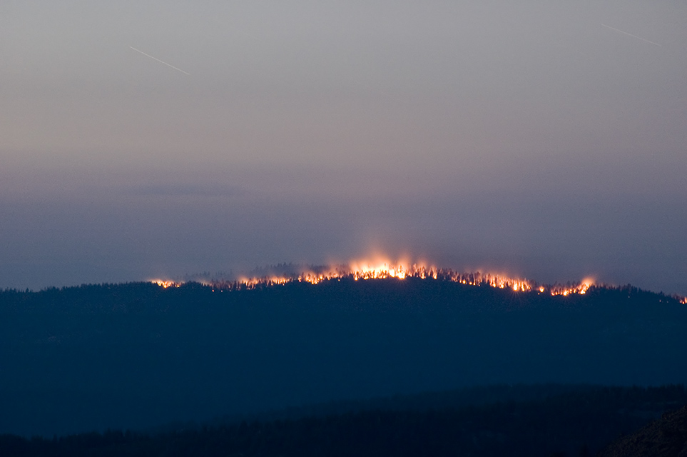 Night Burn Gibsonville Ridge 24Oct05