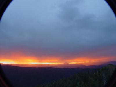 Wet sunrise Sierra Buttes
