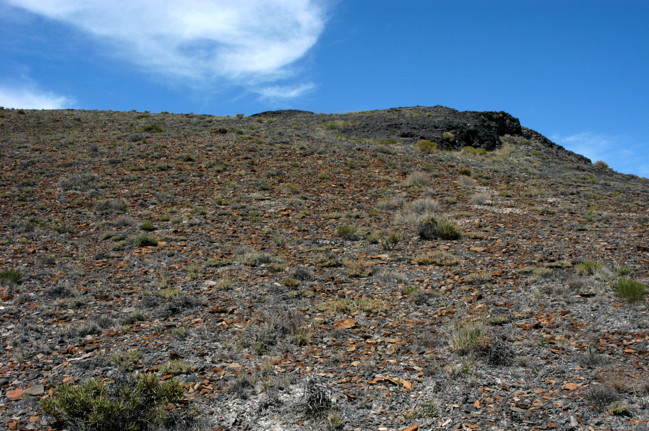 Slope below summit