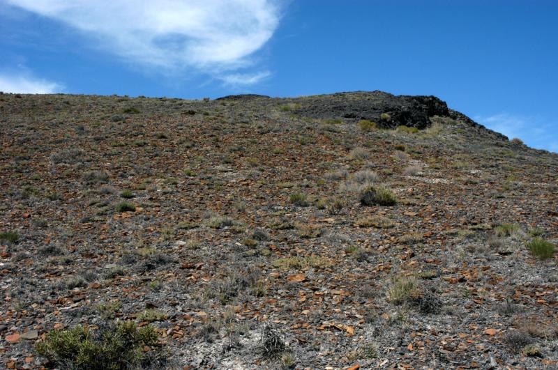 Slope below summit