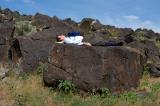 Lying on the sacrificial altar