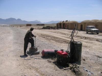 An Afghan service station