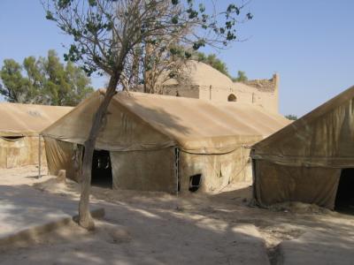 School tents in a village