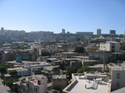 View of old Baku