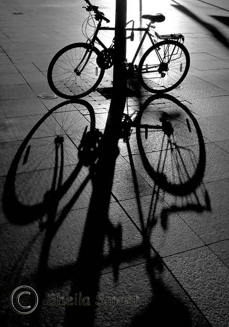 Bike shadow and silhouette - 18 08 05