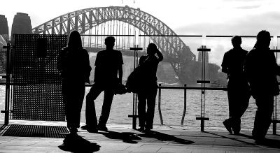 Manly ferry passengers