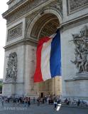 Flag at Arc de Triomphe
