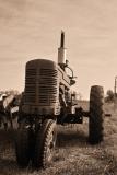 sepia tractor