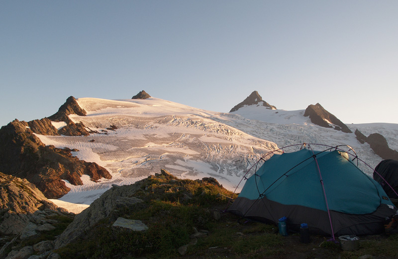 Camp on Mt Shuksan