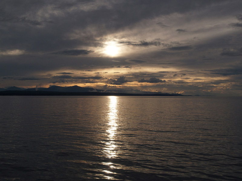 Sunset over Vancouver Island