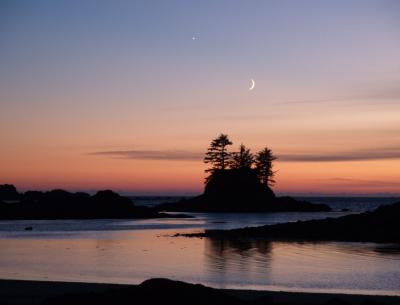 Sunset from Clarke Island