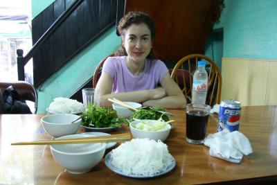 A nice meal in Hanoi