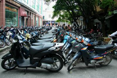 Typical Hanoi Parking Lot