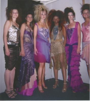 AVEDA show 2004 I am 5th from left