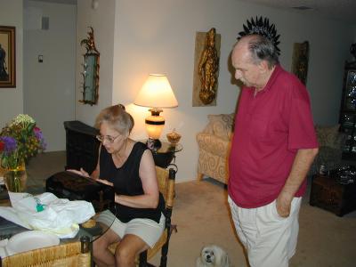 Dad Watches the Surprise Unfold - August 28, 2005