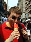 Me Chowing on a Cherry-Dipped-Ice Cream (7/3/05)