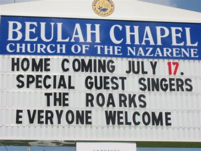2005 July 17 Homecoming at Beulah Chapel Church of the nazarene