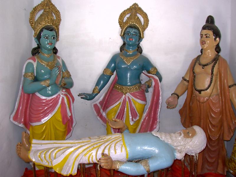 bheeshma on arrow bed