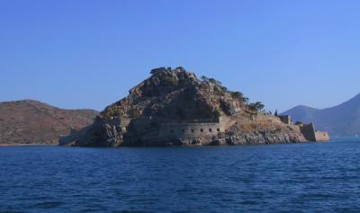 Elounda Fortress (and a former leper colony), Crete