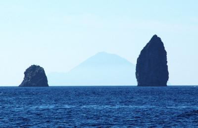 Filicudi Seen From Lipari, Aeolian Islands, Italy