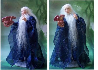 Wizard Aldur with Baby Dragon (SOLD)