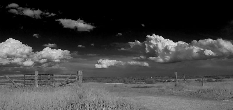 Cumulus Clouds Over Farmland