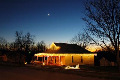 Crescent Moon at Christmas Time