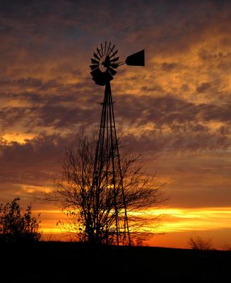 Windmill at Sunrise