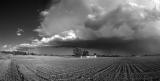Storms Over the Prairie (BW)