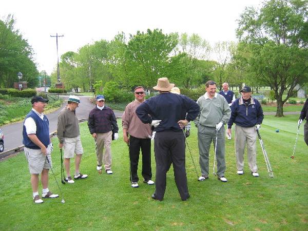 Right before Dru cleared the tee