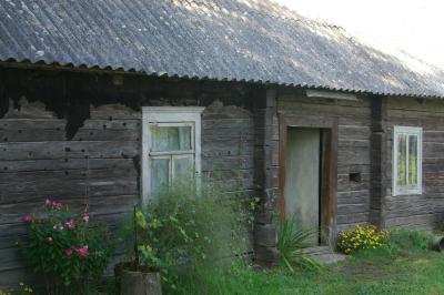 Darsuniskis - one of two houses left standing after WW2