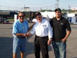 Ready to race, Tony Formosa Sr and Junie Donlavey and Nicholas Formosa