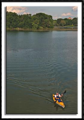 Kayaker on Lake of the Isles