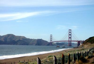 View of the bridge from Baker's Beach