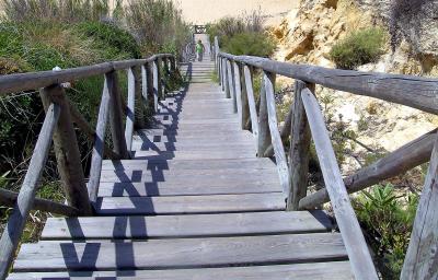 200 escalones para llegar al mar