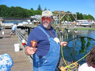 Friendly fisherman in Langley