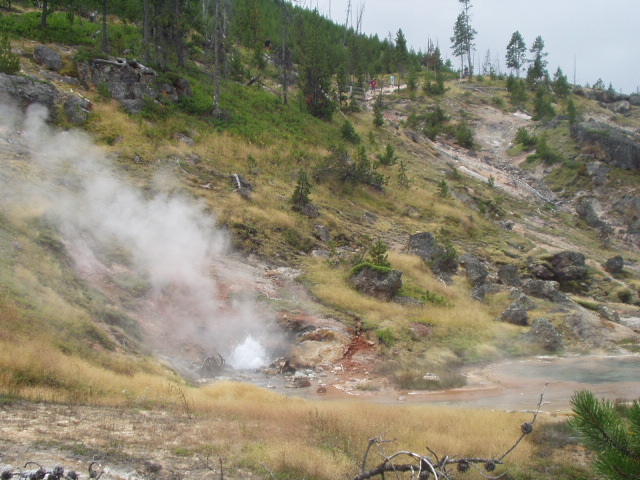 Thermal features at Artist Paintpots